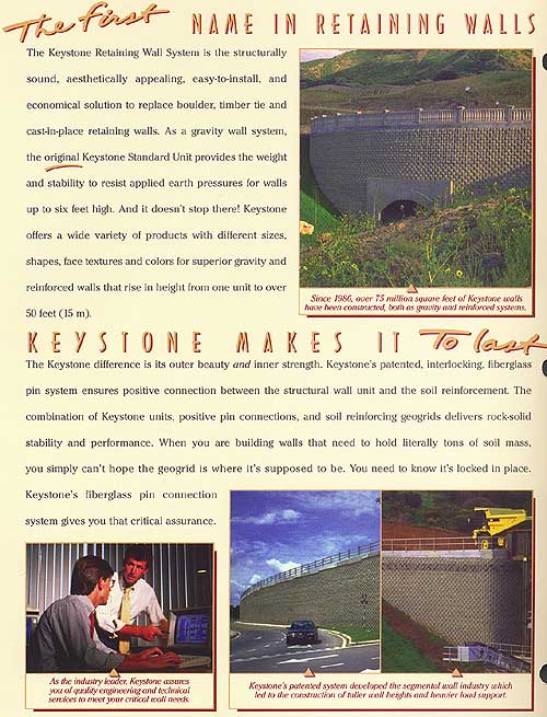 Brief Description of Retaining Wall Systems