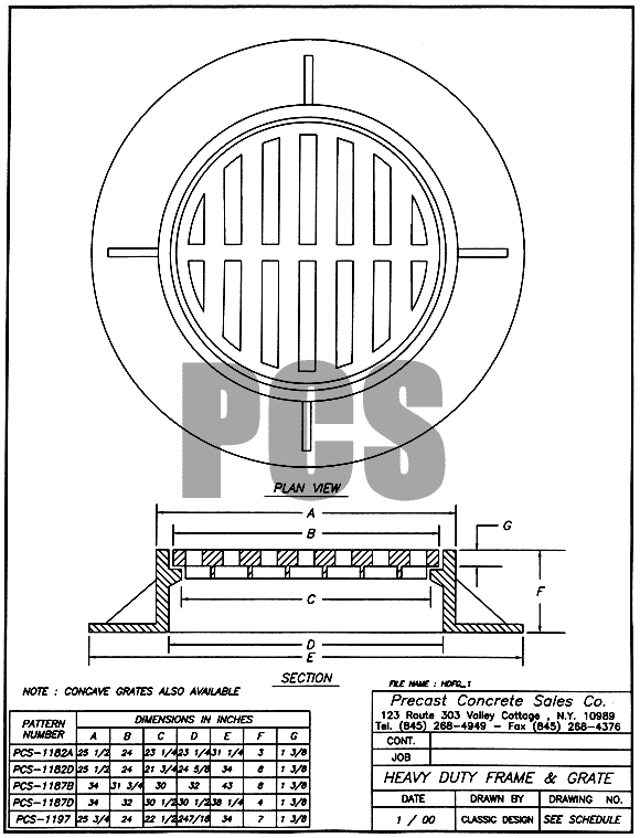 Heavy Duty Frame & Grate