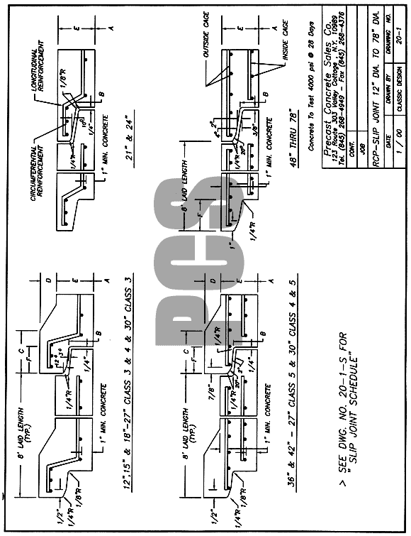 RCP - Slip Joint 12 in. Dia. To 78 in. Dia.