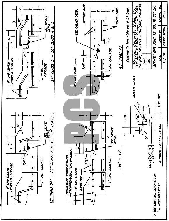 RCP - O Ring Joint 12 in. Dia. To 78 in. Dia.