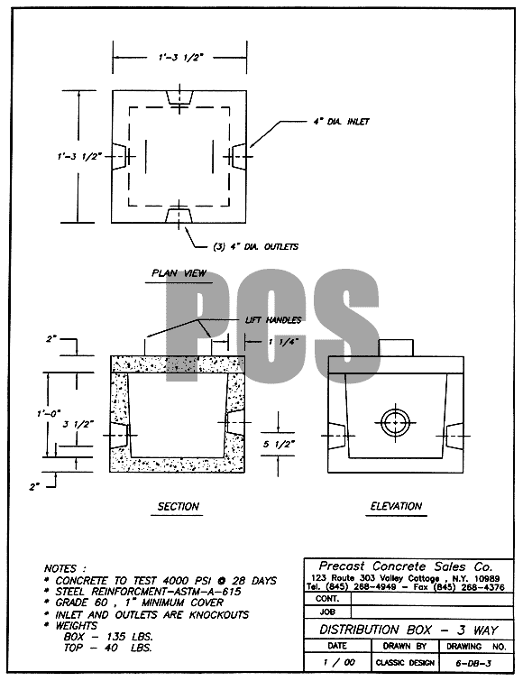 Distribution Box - 3 Way